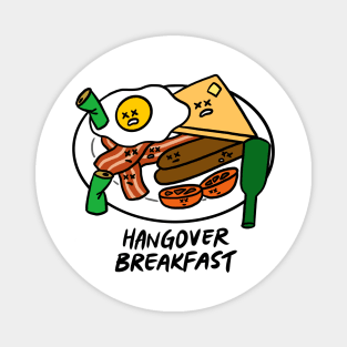 Hangover Breakfast (Eggs, Bacon, Sausage, Toast, Tomatoes) Magnet